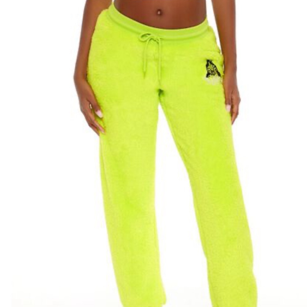 Neon Green Fleece Joggers